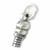 Ice cream cone sterling silver charm .925 x 1 Ices Cones charms A