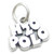 H20 Polo sterling silver charm .925 x 1 Water Waterpolo charms