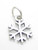 Snowflake sterling silver charm .925 Snow Flake Weather Christmas charms