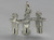 Cut out paper doll sterling silver charm .925 crafting dolls charms additional view
