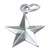 Star sterling silver charm .925 x 1 Stars charms B