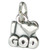 I Love God sterling silver charm .925 x 1 Holy charms