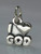 I Love God sterling silver charm .925 Holy charms additional view