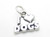 I Love Dogs sterling silver charm .925 Canine Dog loving charms additional view