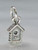 Birdbox SMALL sterling silver charm .925 x 1 Nesting Bird Box charms additional view