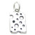 Cheese sterling silver charm .925 x 1 Cheeses with Holes charms.
