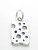 Cheese sterling silver charm .925 x 1 Cheeses with Holes charms. additional view
