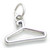 Coat Hanger sterling silver charm .925 x 1 Clothes Hangers charms A1