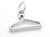 Coat Hanger sterling silver charm .925 Clothes Hangers charms A1 additional view