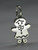 Gingerbread Woman sterling silver charm .925 x 1 Cakes and Sweets charms additional view