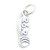 26.2 Mile Marathon Shoe sterling silver charm .925 Marathons charms