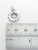Triple Sun sterling silver charm .925 x 1 Weather Sunny charms detail