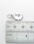 Triple Sun sterling silver charm .925 Weather Sunny charms size example