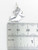 Witch sterling silver charm .925 Halloween Witches charms A1 detail