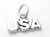 USA sterling silver charm .925 x 1 North United States of America charms