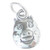 Pig Face sterling silver charm .925 Pigs Faces Piggie Piggy charms