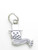 Snowman sterling silver charm .925 Christmas Snow Man Snowmen charms additional view