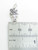 Flower in Pot 2D sterling silver charm .925 Flowers Gardening charms detail