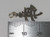 Long Life chinese symbol sterling silver charm .925 Characters side view