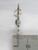 Hugs and Kisses sterling silver charm .925 x 1 XOXO side view