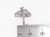 Parasol Umbrella sterlng silver charm .925 x1 Parasols Umbrellas charms detail