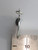BELIEVE sterling silver charm pendant .925 Belief charms side view