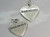 HARMONY sterling silver heart charm pendant .925 x 1 Affirmation charms additional view
