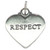 RESPECT sterling silver charm pendant .925 Dignity charms