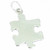 Puzzle piece sterling silver charm .925 x 1 Puzzles Pieces charms