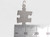 Puzzle piece sterling silver charm .925 Puzzles Pieces charms detail