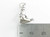Lotus Position Yoga sterling silver charm .925 charms detail
