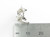 Lotus Position Yoga sterling silver charm .925 charms size example