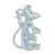 Rat sterling silver charm .925 x 1 Rodent Rats Rodents charms