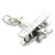 Bi Plane sterling silver charm .925 x 1 BiPlane Planes aircraft charms
