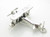 Bi Plane sterling silver charm .925 x 1 BiPlane Planes aircraft charms image 6