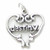 Destiny sterling silver heart charm pendant .925 x 1 charms Pendants