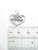 Destiny sterling silver heart charm pendant .925 x 1 charms Pendants detail