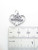Destiny sterling silver heart charm pendant .925 charms Pendants detail