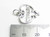 Amour sterling silver charm .925 Love charms pendants side view
