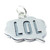LOL sterling silver charm .925 x 1 Laugh out Loud. Lots Of Love charms