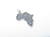 Africa Map sterling silver charm .925 Country & Continent charms additional view