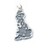 Great Britain sterling silver charm .925 x 1 GB British charms