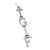 TGIF Thank God Its Friday sterling silver charm .925 End of Week