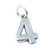 Number 4 sterling silver charm .925 x 1 Numbers Four charms