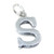 Letter S Initial S sterling silver charm .925 x 1 Initials charms
