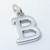 Letter B Initial B sterling silver charm .925 x 1 Initials charms additional view