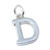 Letter D Initial D sterling silver charm .925 x 1 Initials charms