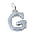 Letter G Initial G sterling silver charm .925 x 1 Initials charms