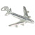 Jumbo Jet sterling silver aeroplane charm .925 Planes Aircraft Charms