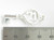 21 Key sterling silver charm pendant .925 21st Birthdays charms side view